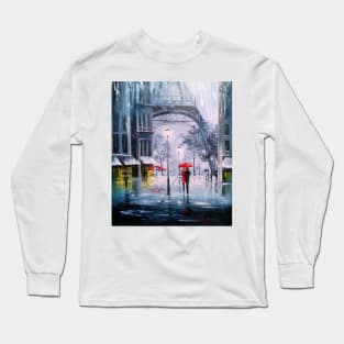 The first snow in Paris Long Sleeve T-Shirt